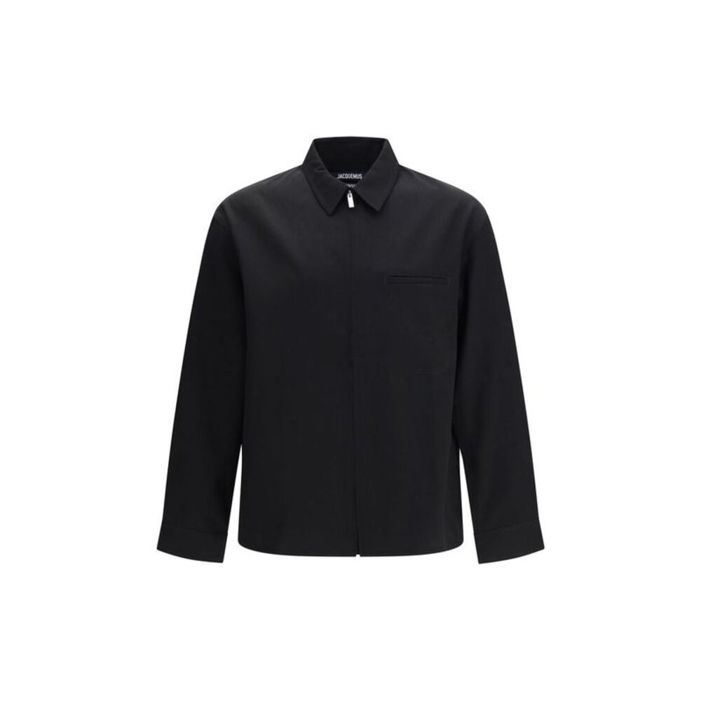 Jacquemus Black Wool Oves Aries Men's Shirt